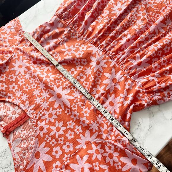 Princess Highway Babette Mini Dress Organic Cotton Long sleeve women’s size 12 - Picture 11 of 13